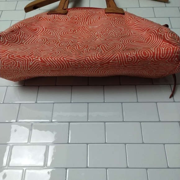 Dooney and Bourke coral canvas spring satchel - Picture 6 of 6